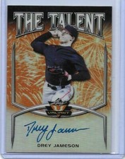 2019 Leaf Valiant DREY JAMESON Talent Orange Prismatic RC Auto /35 Diamondbacks