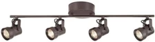 Hampton Bay Mountainbrook 2 ft. 4-Light Bronze Integrated LED Fixed Track