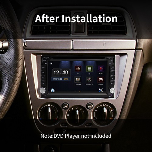Universal 2 Din Car Stereo Radio DVD Player Dash Installation Frame Mounting Kit - 第 11/12 張圖片