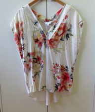 Pretty White Texture Jersey Top from COS - Size S