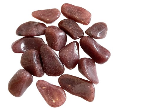 6X Raspberry Aventurine Tumbled Stones 25-30mm Healing Crystal Sacral Chakra Sex - Picture 14 of 15
