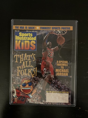 MICHAEL JORDAN RARE SI FOR KIDS 1999 FULL CARD SHEET MJ POSTER ROY NM+ - Picture 2 of 6