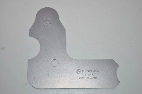 Mitutoyo No 186 11/32" Radius Gage