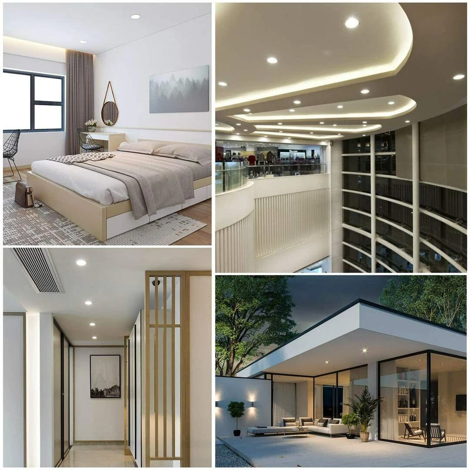 Downlight empotrado LED redondo 10 piezas 3W 3', 9W 5', 12W 6', 18W 8'' 6500K 3000K Foto 4 de 4