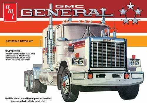 AMT 1976 GMC Generale Semi Trattore 1:25 1272 Modello Plastica Kit