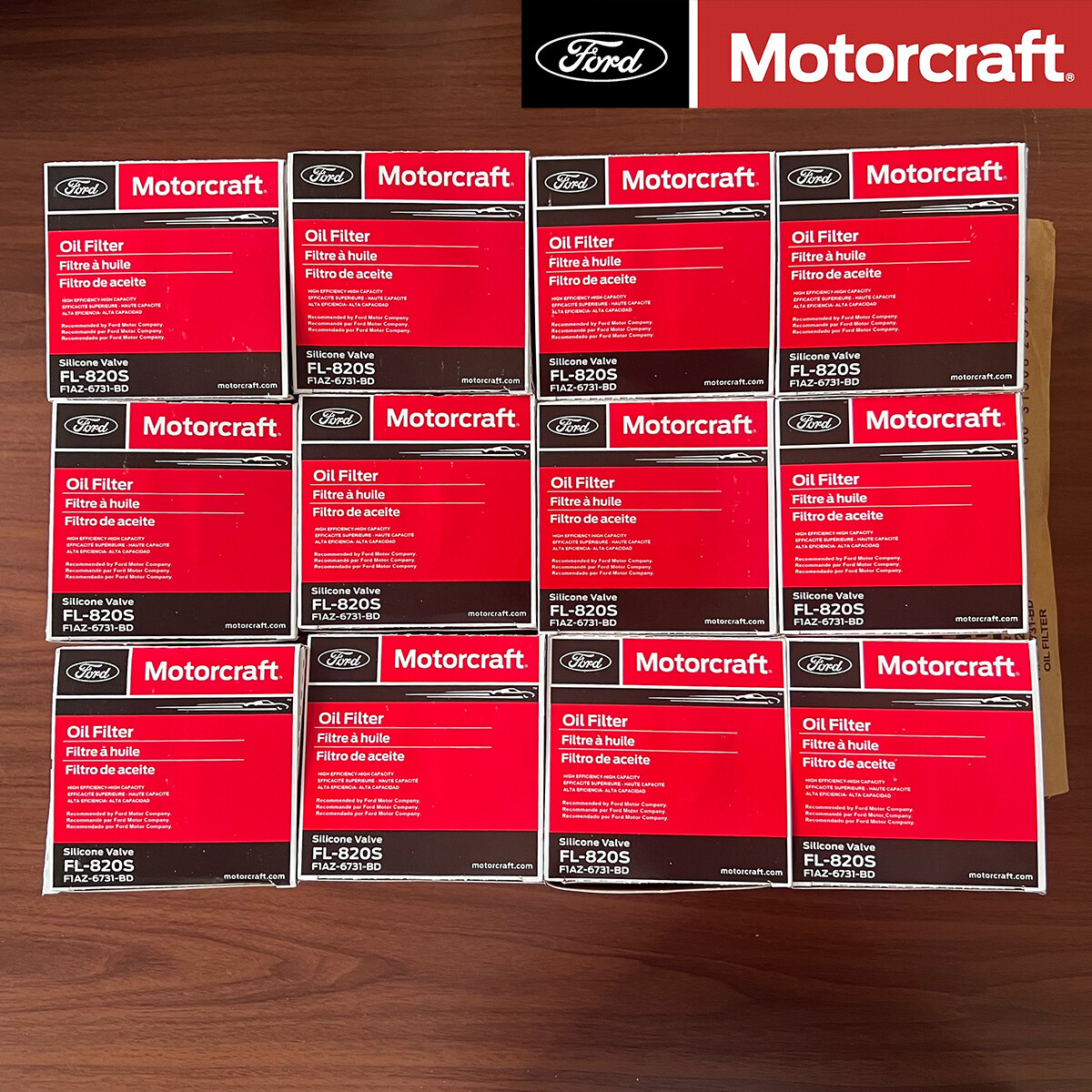 12 Pack Motorcraft FL-820-S Oil Filter