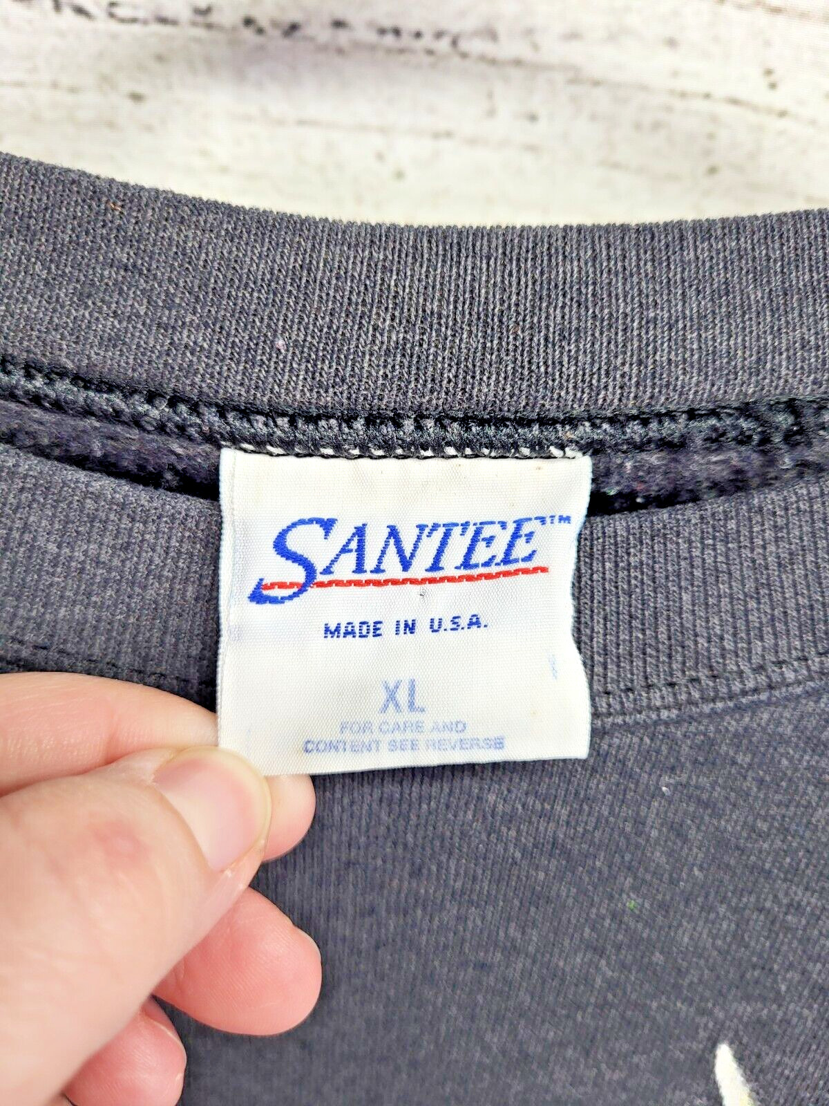 Vintage 90s C.J. Conner Deer Graphic Print Sweatshirt Santee Tag Size XL USA