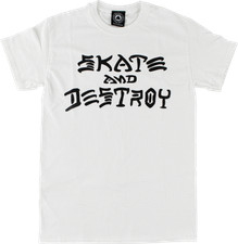 Thrasher Skate And Destroy White / Black T-Shirt