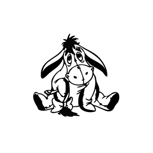 Calcomanía adhesiva Eeyore Holding Tail para Macbook Air Pro Laptop Ventana de automóvil Parachoques Foto 2 de 4