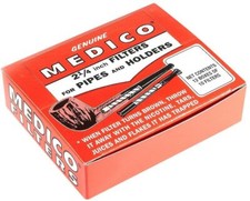 12 Pk Genuine Medico Missouri Meerschaum Corncob Pipe 6mm Filters - 1001