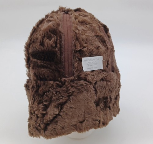 Vintage Liz Claiborne Dark Brown Faux Fur Hat. 51.5 " Circumference. D2011 - Picture 8 of 9