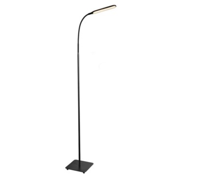 LED Metall Schwanenhals Stehleuchte Tt Dl072 Stabiler Sockel WEIß