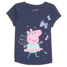 Camiseta de hadas bailarina PEPPA PIG jumping frijoles para niñas pequeñas talla 2T 3T 4T nueva con etiquetas