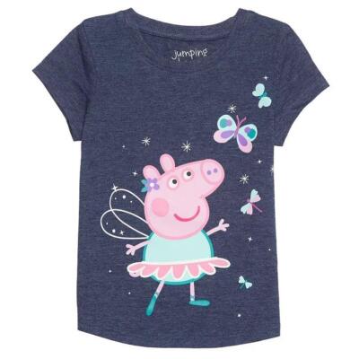 Toddler Girls Jumping Beans PEPPA PIG Ballerina Fairy T-Shirt Size 2T 3T 4T NWT
