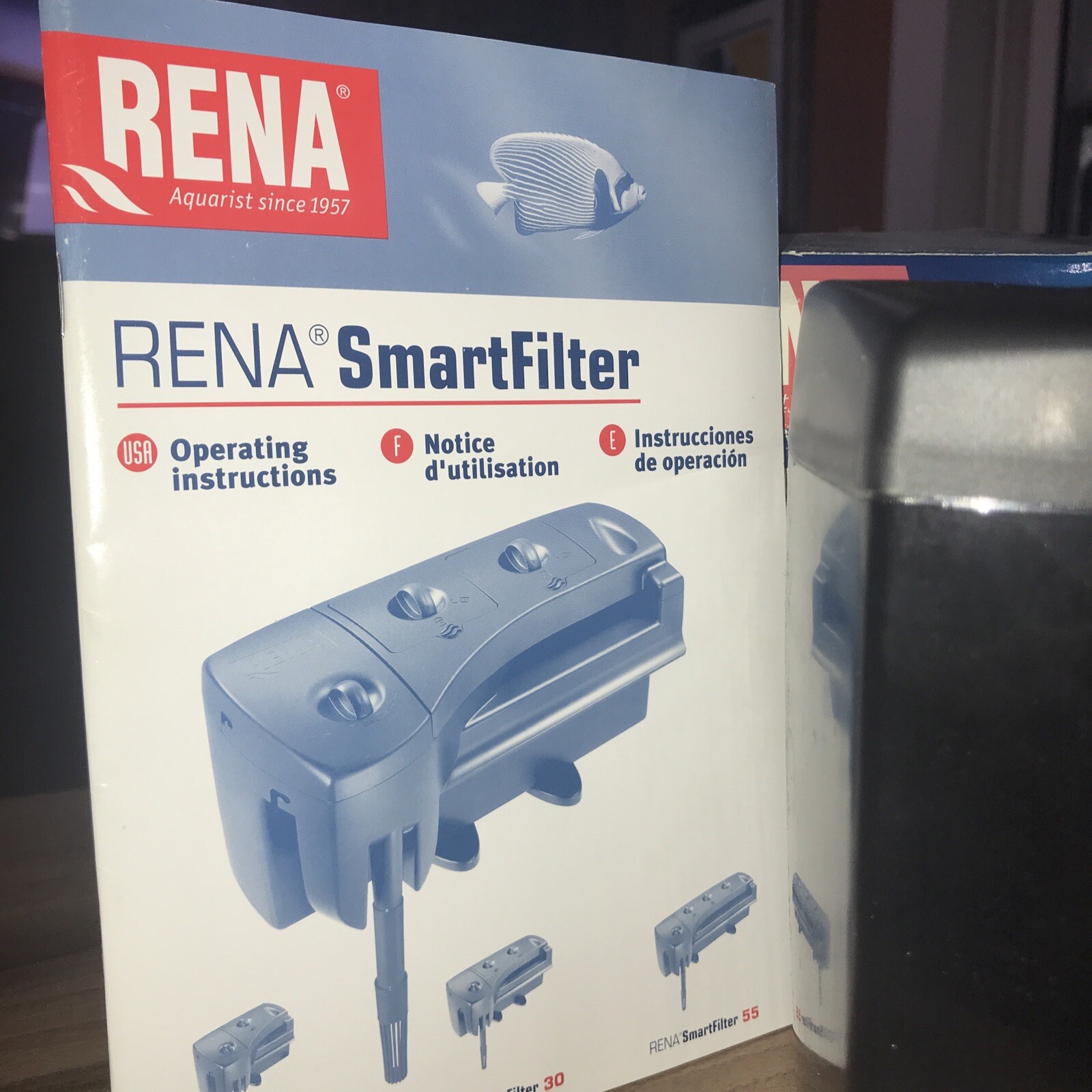 RENA Smartfilter 20 Gal AQUARIUM FISH TANK FILTER with filter