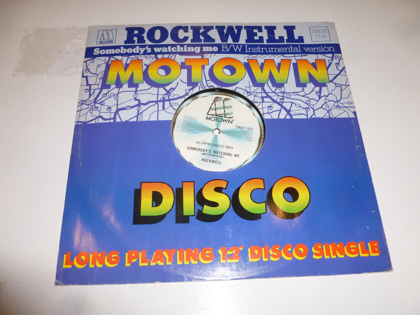 ROCKWELL - Somebody's Watching Me - 1983 UK 2-track 12" vinyl single
