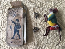 Antique Lehmann Tin Litho Climbing Monkey Original Box 1903