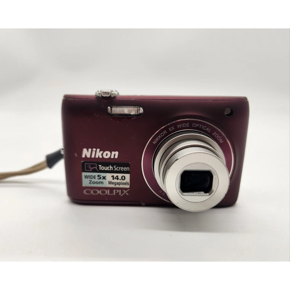 Nikon COOLPIX S4100 Digital Camera 14MP 5x Optical Zoom with Accessories Purple - Image 3 of 4
