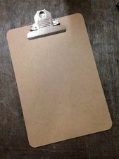 Quality A5 Wooden Clipboard - Sturdy Hardboard With Extra Strong Clip
