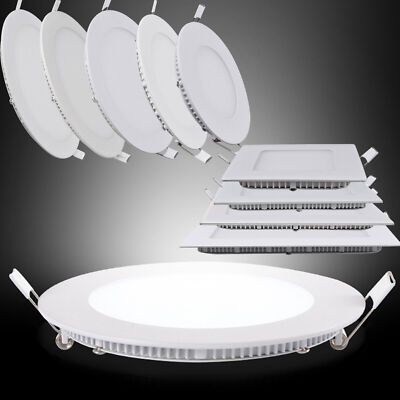 LED Panel Einbaustrahler Deckenleuchte Einbau Leuchte eckig rund ultraslim slim