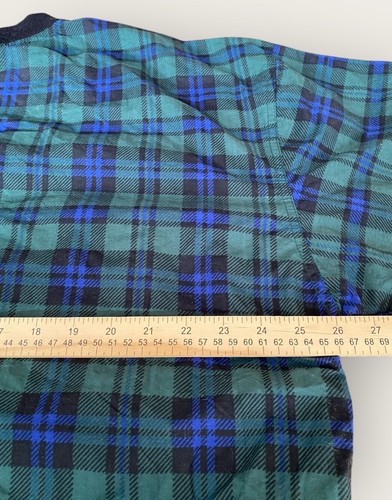 Izod Jacket Mens Large Green Plaid Windbreaker Pullover Golf Packable Anorak NEW - Picture 11 of 12