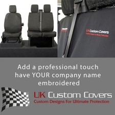 Vw Idkamper Buzz Tailored Front Seat Cover (2022+) Inc Embroidery Black 1187