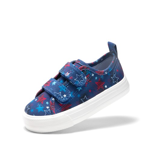 Kid Boys Girls Fashion Sneakers Hook&Loops School Walking Shoes Canvas Shoes - 第 7/37 張圖片