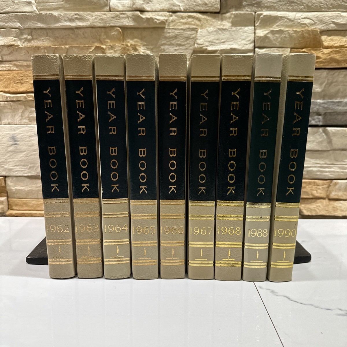 Lot of 9 The World Book Encyclopedia Set Yearbooks 1962 - 1968