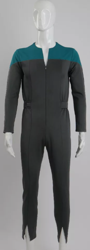 Cosplay DS9/VOYAGER Blue Starfleet Uniform Jumpsuit Uniform Size M