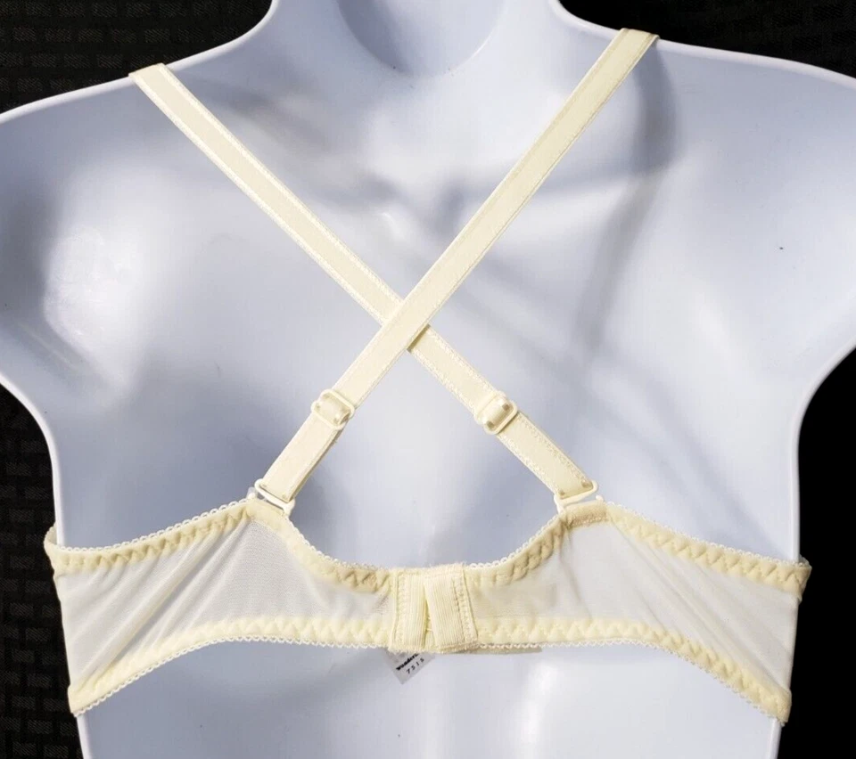 Sujetador Wonder Convertible Con Aros 36C 36 C Extravagancia Halter Marfil NUEVO De Colección Foto 4 de 4