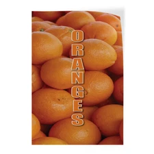 Door Decals Vertical Vinyl Stickers Multiple Sizes Oranges Food and Drink Vinyl