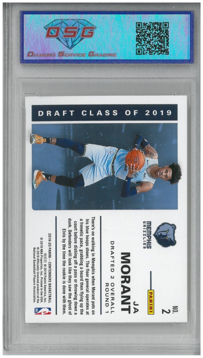 2019-20 Panini Contenders JA MORANT #2 Draft Class 💎 DSG 9 Mint
