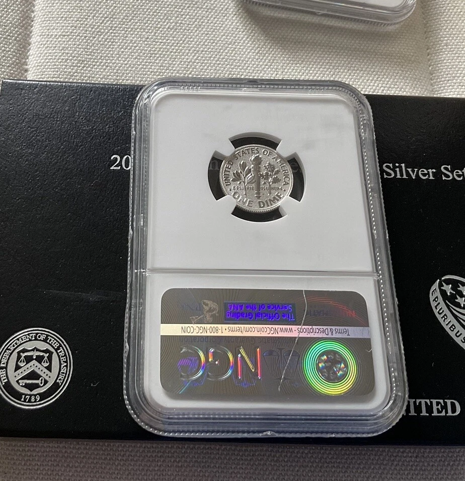 2015 P REVERSE PROOF MARCH OF DIMES SILVER Roosevelt 10 cents NGC PF 69 - Image 2 of 2