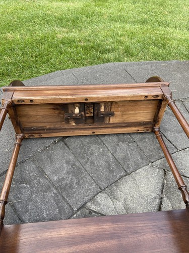 English Regency Style Walnut Butler Stand or Book Trough27x20x10” - Picture 19 of 21