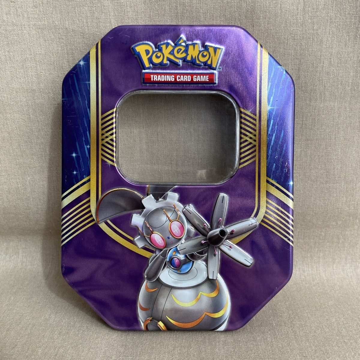 pokemon trading card game battle heart tin Pokemon MAGEARNA EX Battle Heart TIN ONLY (Volcanion & Pikachu) Card  Storage TCG