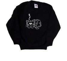 Sleeping Cat Kids Sweatshirt