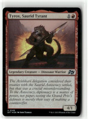 Tyrox, Saurid Tyrant FOIL Aetherdrift MTG NM | eBay