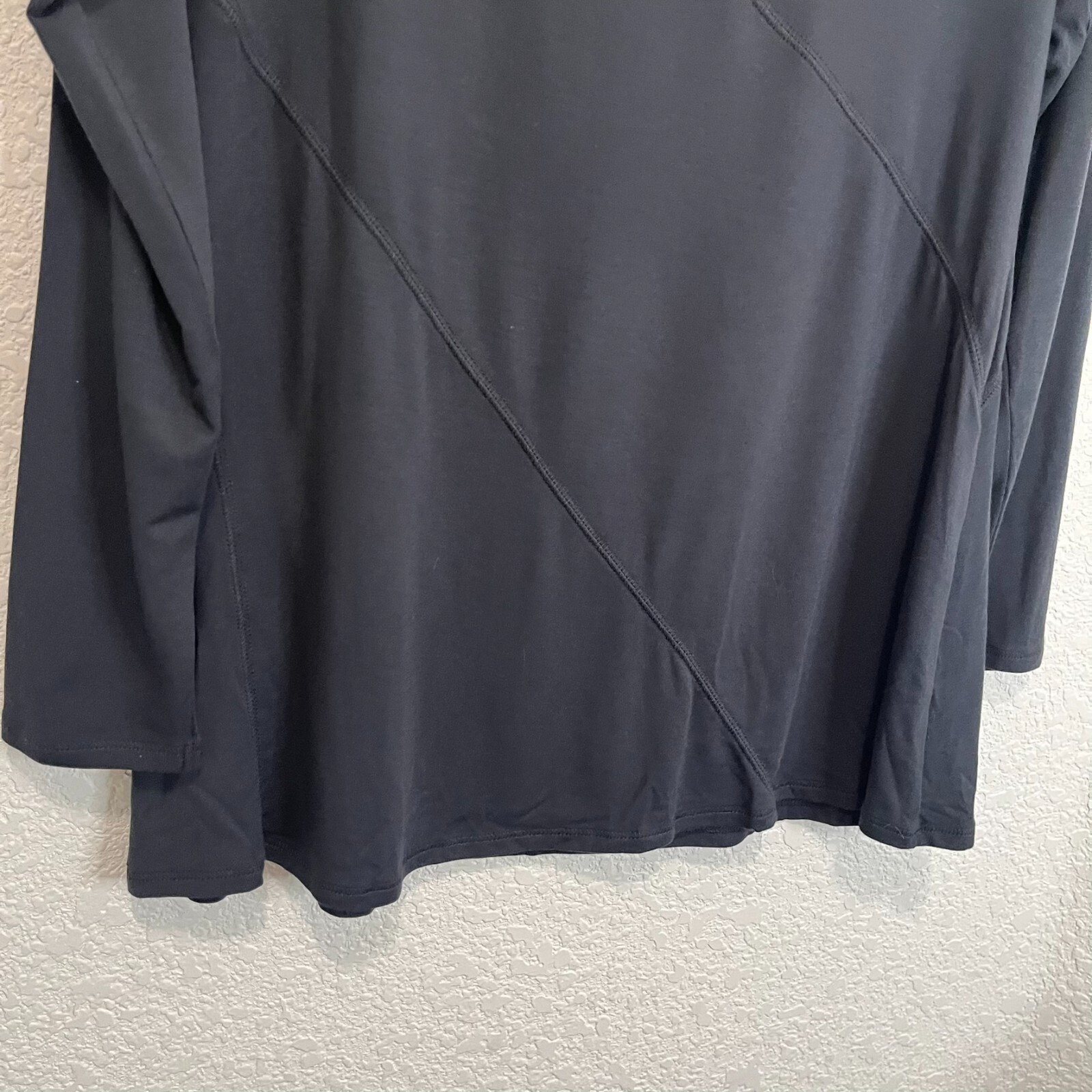 Soft Surroundings Solid Black Long Sleeve Shirt W… - image 6