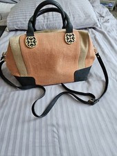 L K Bennett Medium  Tote  with shoulder strap  vvgc orange/beige/black