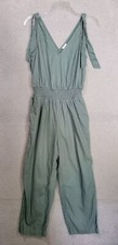A New Day Jumpsuit XS Sage Green Linen Blend