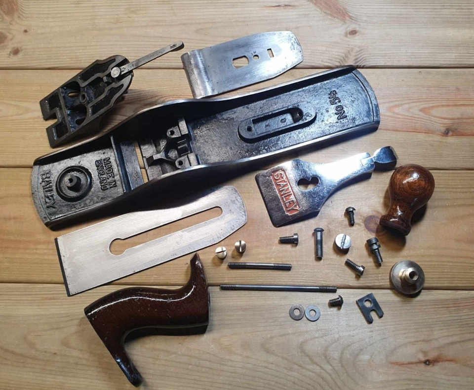 Vintage Stanley No 5½ Jack Plane Old Woodworking Hand Tool Carpentry