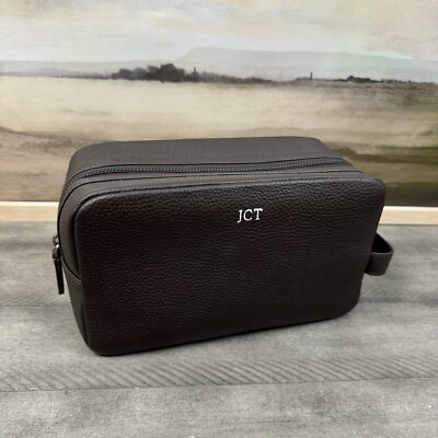 Mark Graham Graham Leather Travel Pouch Chocolate - Main Image