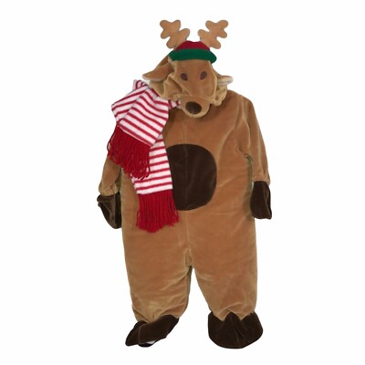 Miniwear Classics Thick Hooded Hoodie Reindeer Christmas Halloween Costume 6-9 M