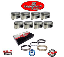 New Premium 3.736 Bore Dish Pistons Moly Rings For Chevy Sbc 305 5.0l New Premium 3.736 Bore Dish Pistons Moly Rings For Chevy Sbc 305 5.0l