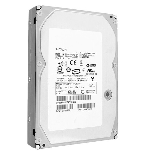 Hard Drive HITACHI HUS154545VLS300 450GB SAS 15 000Rpm 3.5" Inch - Picture 2 of 5