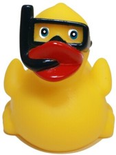 Snorkel Rubber Duck, Squeaky  Floating Upright Bath Toy - Waddlers Brand