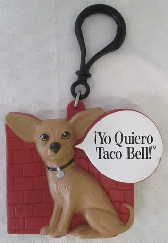 VTG Yo Quiero Taco Bell Chihuahua & Coin / Change Purse Key Chain by Applause - Picture 9 of 14