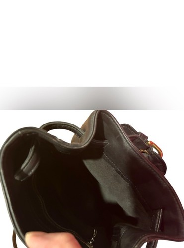 Vintage Coach Black leather Belted Cornelia sling backpack purse 4162 - Picture 18 of 20