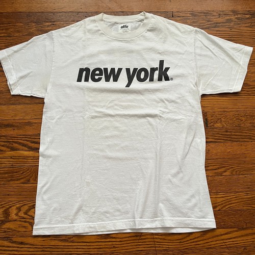 Alife New York Skate Streetwear Spellout Logo White Black T-Shirt Men’s Large - Picture 2 of 6