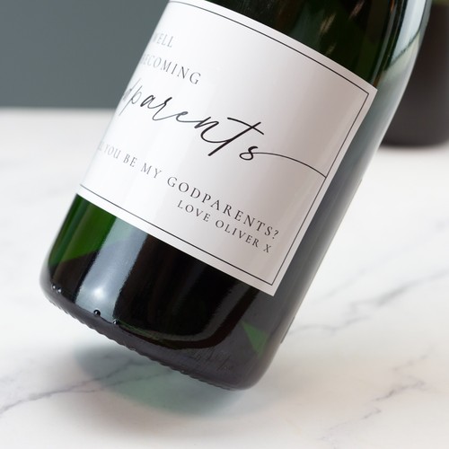 Pairs Well Well With Pregnancy Announcement Wine Prosecco Label Vinyl Sticker - Picture 15 of 34